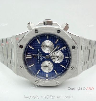 Best Replica Audemars Piguet Royal Oak Blue Chronograph Watch 41mm 1