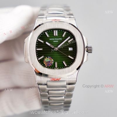 New Patek Philippe Nautilus 5711 Green Dial Stainless Steel Swiss Replica Watch 40mm 1