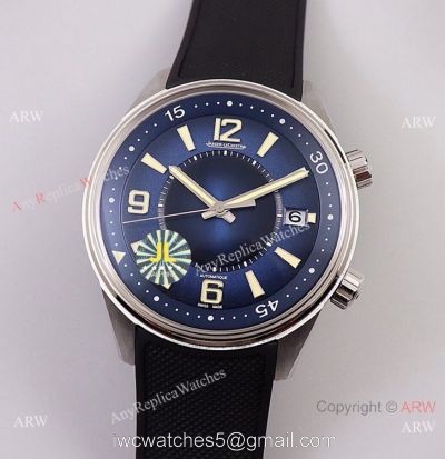 Swiss Copy Jaeger-LeCoultre Polaris Date Q9068681 Watch Blue Dial 1