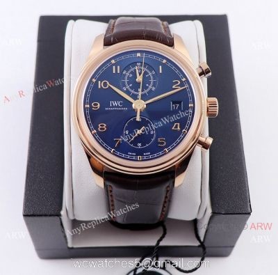 Swiss Replica ZF Factory IWC Portuguese Classic Bucherer Blue Edition Watch New! 1