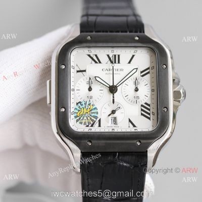 JH Swiss Grade Cartier Santos de Cartier Chronograph WSSA0017 Watch 1