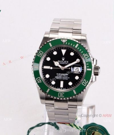 Swiss Grade 1 Rolex Green Submariner 1:1 VS 3235 New 41mm Watch 72 Power Reserve 1