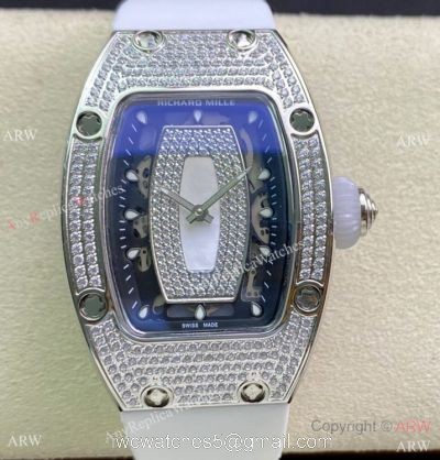 Copy Richard Mille RM07 Lady 31mm Watch Iced Out Diamond 1