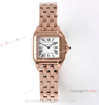 BV factory 1:1 Best Replica Panthere De Cartier 22mm Watch Rose Gold Case 1