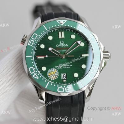 JH Factory Swiss Omega Seamaster James bond 8500 Watch Black Rubber Strap 1