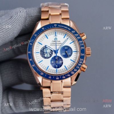 2021 New Omega Snoopy 50th anniversary Watch Rose Gold White Dial 1