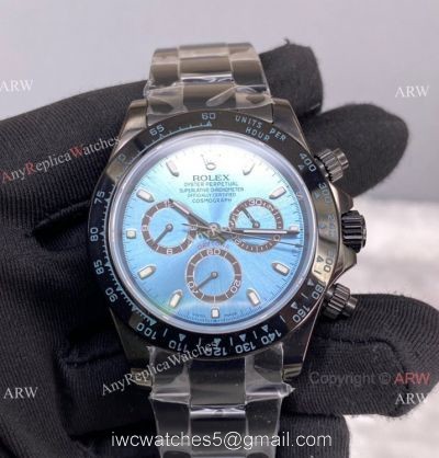 New! Swiss Copy Rolex Daytona Ice Blue 116506 Blacksteel Watch 7750 Chronograph 1