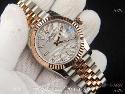 2021 Copy Rolex Datejust 2-Tone Rose Gold Jubilee new Weed Dial 1