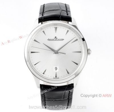 ZF v2 Version Jaeger-LeCoultre Master Ultra Thin Q1288420 Replica Watch Silver Dial 1
