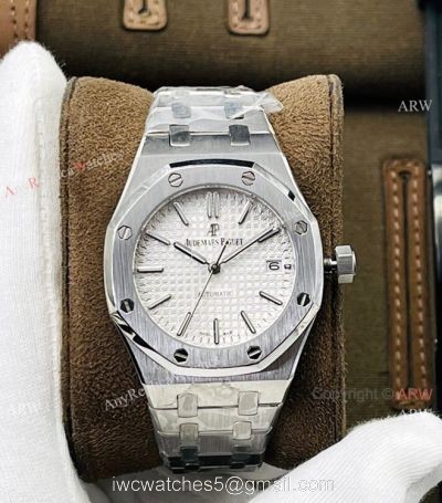 TWS factory V3 Version Swiss Audemars Piguet Royal Oak Cal.3120 Silver Dial Watch 37mm 1