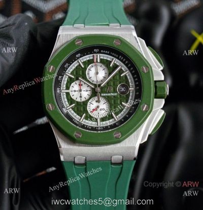 New Copy Audemars Piguet Royal Oak Offshore Chronograph Watches Green Version 1