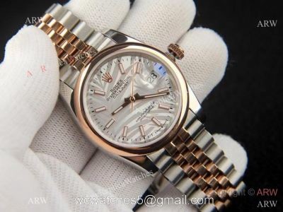 2021 New Copy Rolex Datejust 36 Silver Palm dial Domed Bezel Jubilee Watch 1