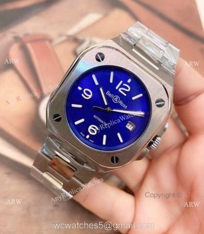 2021 New Copy Bell Ross BR05 Luxury Sports Watch Blue Steel 42mm 1