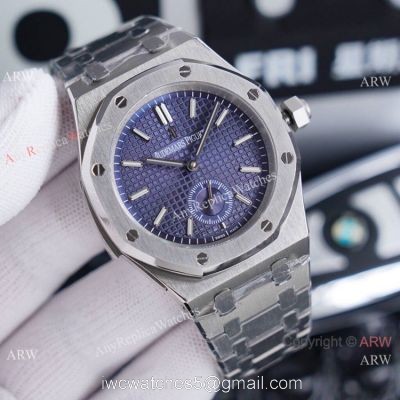 New Audemars Piguet 1252 Royal Oak Replica Watch Blue Dial Stainless Steel 42mm 1
