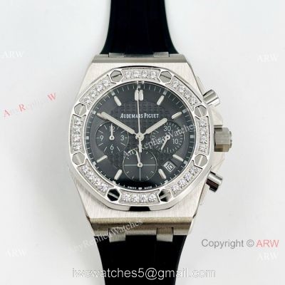 Knockoff Audemars Piguet Lady-Royal Oak Offshore Watch Diamond and Black 1