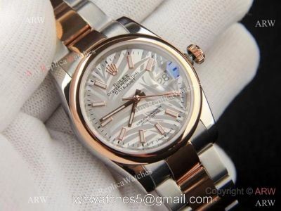 Rolex new Datejust 36 Palm dial Two Tone Rose Gold Oyster Bracelet Men Size 1