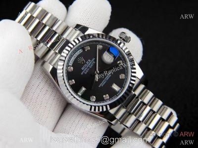 Best Replica Rolex Day-date 36 Black Dial President Watches 1