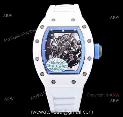 KV Factory Richard Mille RM 055 White Ceramic Watch Best Copy 1