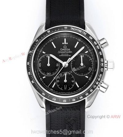 HRF Replica Omega Speedmaster Racing Co-Axial Black Dial Watch Cal.3330 Movement 1