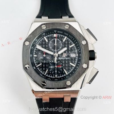 High-end Copy Audemars Piguet Offshore Chronograph Watch Black Bezel 1