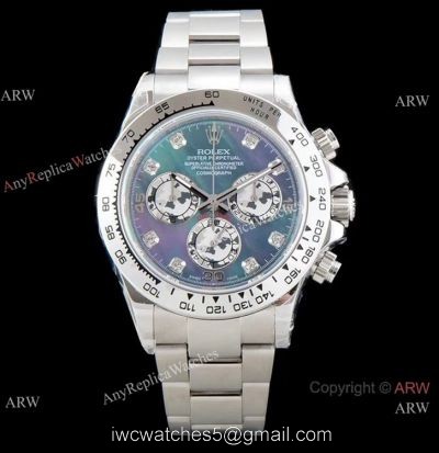 JH Factory Swiss Copy Rolex Daytona JH Cal.4130 Chrono Watch Blue Mother Of Pearl Dial 40mm 1