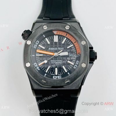 Best Replica Audemars Piguet Royal Oak Offshore Diver Watches Black Steel 1