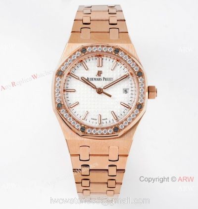 2021 New Swiss Audemars Piguet Royal Oak Rose Gold 34mm Watch Caliber 5800 Selfwinding Movement 1