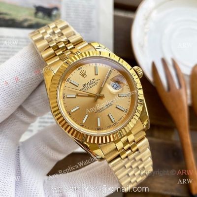 Best Quality Copy Rolex DateJust Watches All Gold Jubilee 40mm 1
