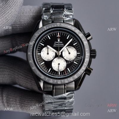 New Copy Omega Speedmaster Watch VK Chronograph Black Dial 1