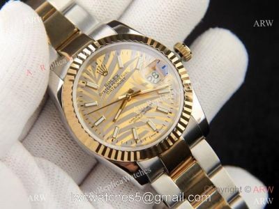 Rolex Datejust 36 Gold Palm Motif Dial Oyster Bracelet Replica Brand NEW 1