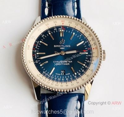 V7 Factory Swiss Breitling Navitimer 1 Automatic Blue Dial Watch SW200 Movement 1
