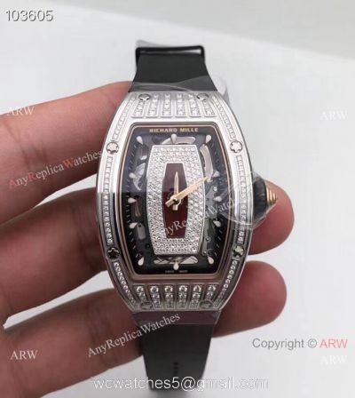 NEW! AAA Copy Richard Mille RM 07-01 Diamond Watch For Women 1