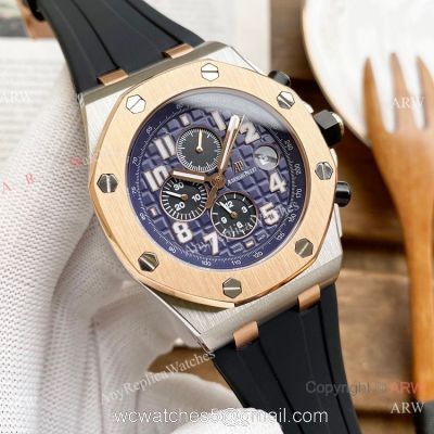 Knock off Audemars Piguet Royal Oak Offshore 26470 Automatic Watches Blue Dial 1