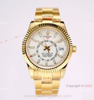 New AI Factory Rolex Sky-Dweller 42mm 326938 White Face Watch Rolex 1:1 Replica Watch 1