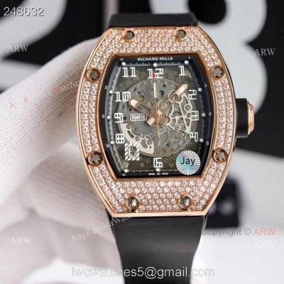 Copy Richard Mille 030 Diamond Watch Automatic For Men 1