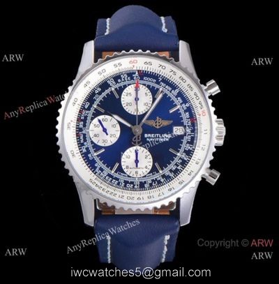 OXF Swiss Replica Breitling Old Navitimer II A13322 Watch Blue Chronograph Dial 1