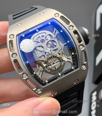 ZF Factory Richard Mille RM 052 Skull Tourbillon Watch Titanium 1