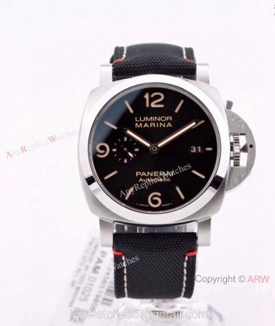 Panerai Luminor Marina PAM 1025 VSF 1:1 Best Edition Black Dial Black Canvas Strap Watch 1