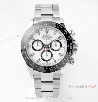 Super Clone Rolex Daytona 316L Stainless Steel Panda Dial Watch 1-1 VRF Swiss 7750 Movement 1
