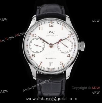 ZF Factory 1:1 Super Clone IWC Portugieser 7 Days Men Watch Rose Gold Arabic Dial 1