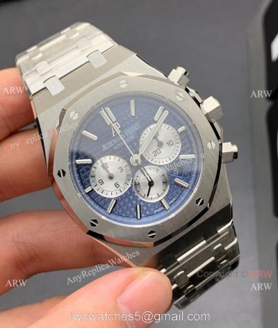 OM Factory Audemars Piguet Royal Oak 7750 Watch Blue Chrono Dial 1