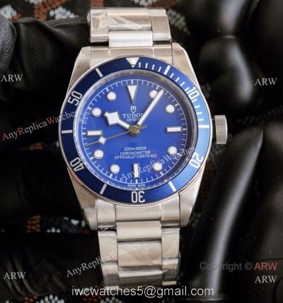 Vintage Tudor Heritage Watch Stainless Steel Blue Dial Automatic 42mm 1