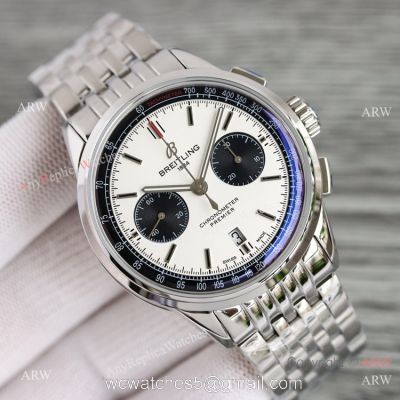 Swiss Copy Breitling Premier BLS A7750 Chronograph Watch Black Sub-dials 1