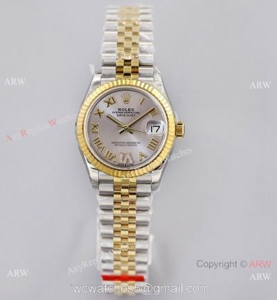 (EW)Swiss Grade Rolex 31-Datejust Jubilee Watch IV Diamond Gray Dial 1