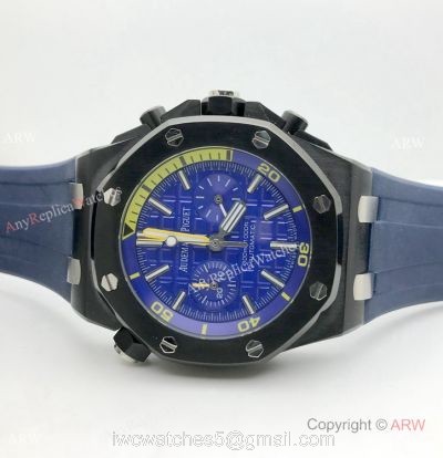 Copy Audemars Piguet Royal Oak Offshore Diver Chronograph Watch BlackBlue 1