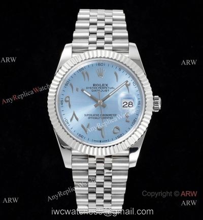 2022 New Super Clone Rolex Datejust Ice Blue Middle East Dial 41mm DIW 3235 904l Stainless Steel 1