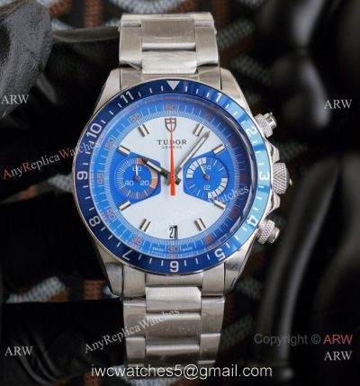 New! Replica Tudor Heritage Chrono Stainless steel Blue Watch 1