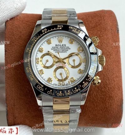 Copy Rolex Daytona A-7750 Chronograph Watch Two Tone 40mm 1