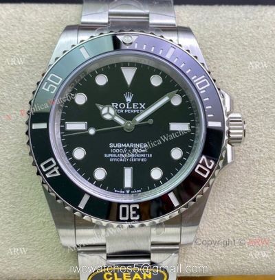 1:1 Best Edition Clean Factory Rolex Submariner NO DATE 41 Swiss 3230 Watch 904l Stainless Steel 1