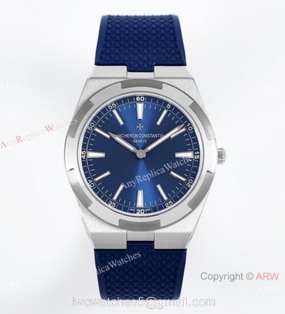 Grade 1A Copy Vacheron Constantin Overseas Ultra-thin 8F Swiss 9015 Bucherer Blue Watch 40mm 1